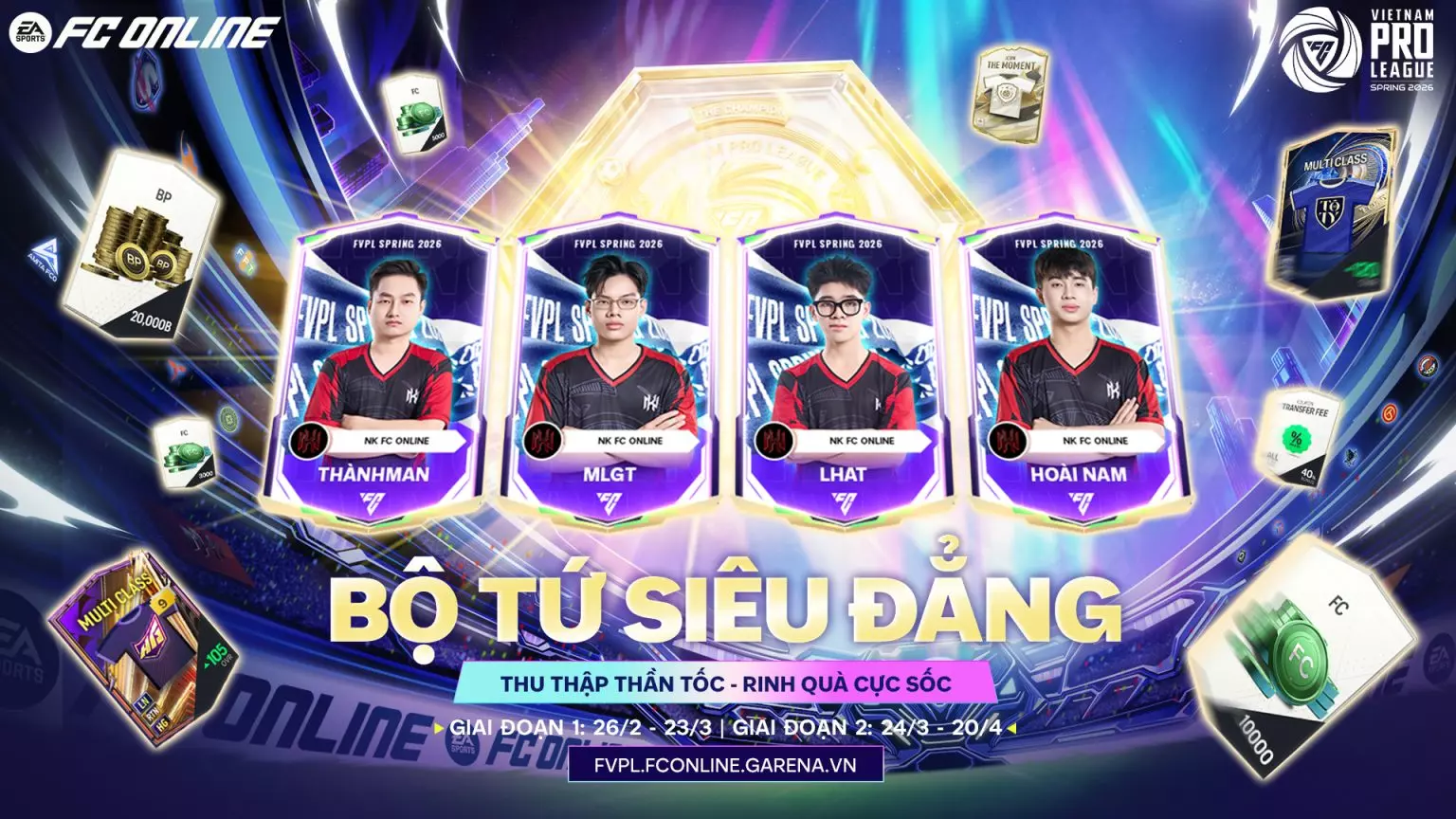 [SỰ KIỆN ĐỒNG HÀNH FVPL SPRING 2026] BỘ TỨ SIÊU ĐẲNG: THU THẬP THẦN TỐC, RINH QUÀ CỰC SỐC